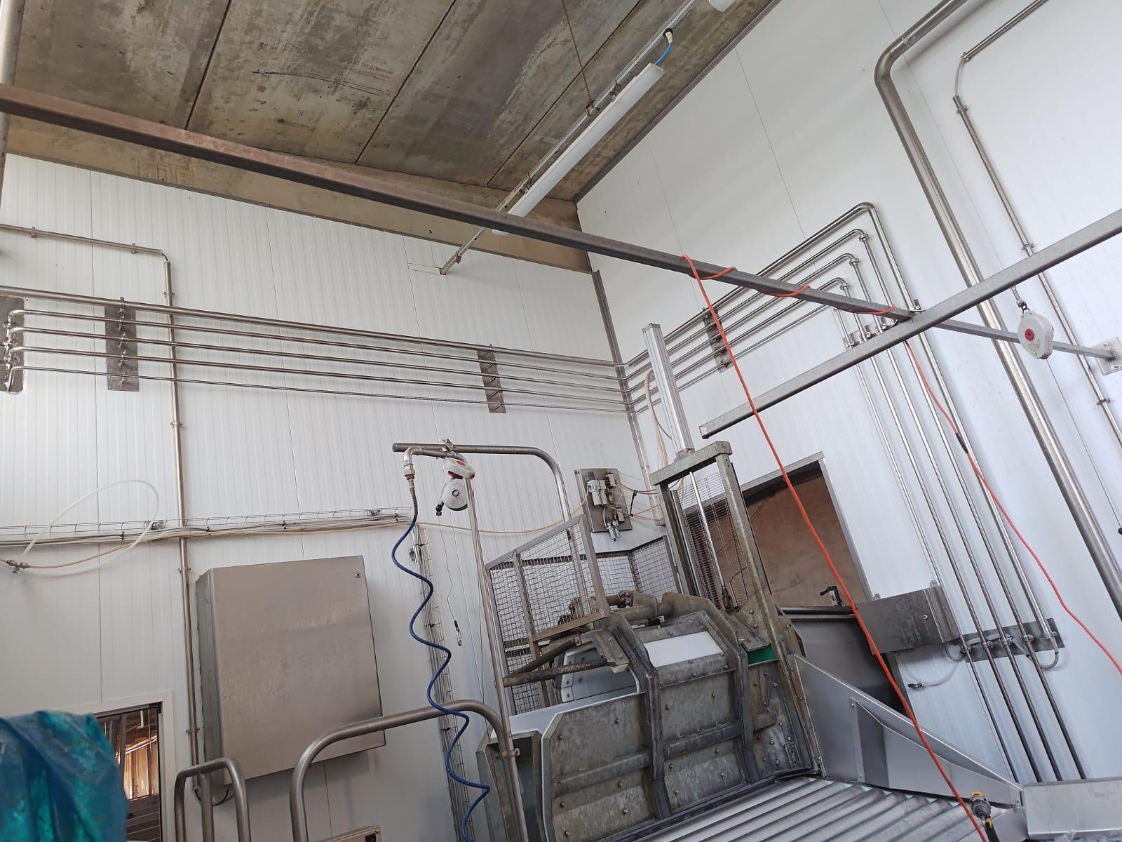 Linea inox di trasferimento per raccolta sangue